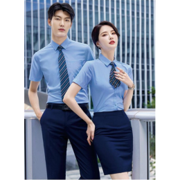 Design herringbone short-sleeved shirts Customized men's and women's fashion and classic necklines Ladies' style with hidden buttons to prevent slippage Polyester 47.1% Viscose 49.5% Spandex 3.4% Professional uniform store MIZIQI692 SKR067 Design herringbone short-sleeved shirts Customized men's and women's fashion and classic necklines Ladies' style with hidden buttons to prevent slippage Polyester 47.1% Viscose 49.5% Spandex 3.4% Professional uniform store MIZIQI692 SKR067